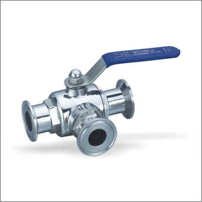 卫生快装三通球阀